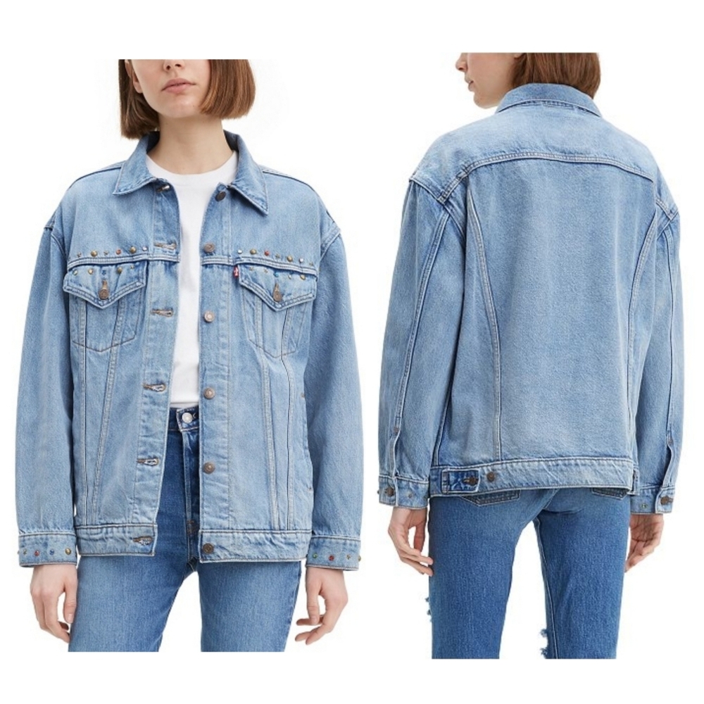 Levi's Baggy Boyfriend Truckers Jean Jacke…